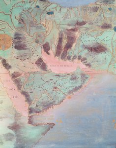 Mappa dei paesi del Golfo Persico, dalla 